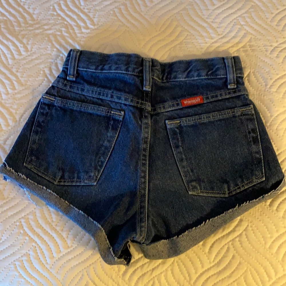 High rise Wrangler jean shorts XS